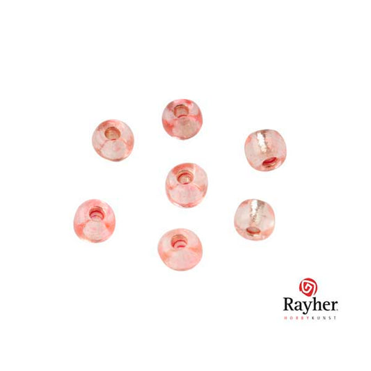 Roze Rocaille met zilverkern 2,6 mm van Rayher