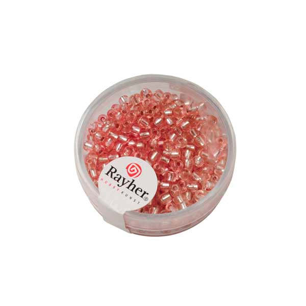 Roze Rocaille met zilverkern 2,6 mm van Rayher