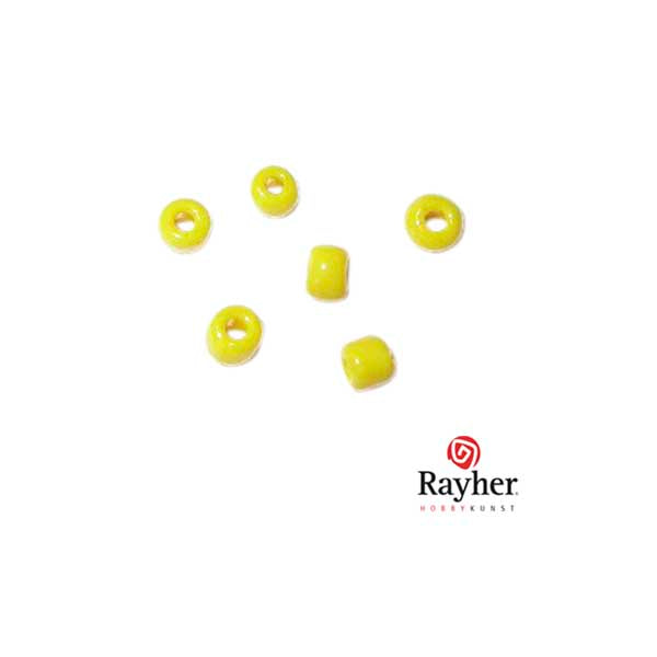 Yellow rocaille Opaque from Rayher 2,6 mm.