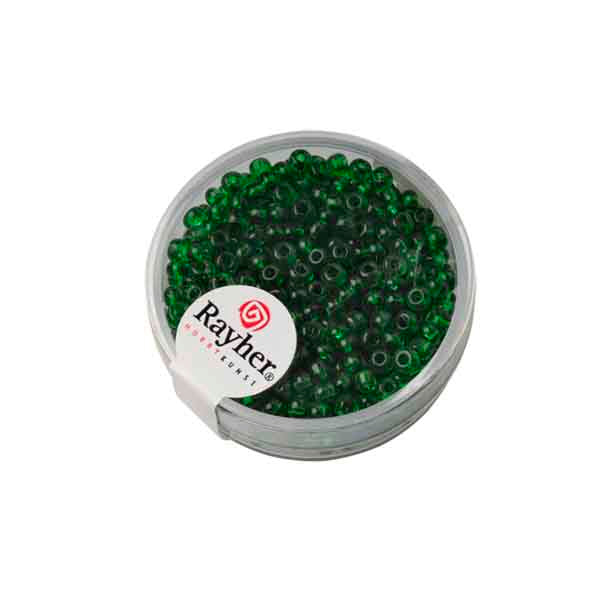 Groene rocaille 2,6 mm Transparant