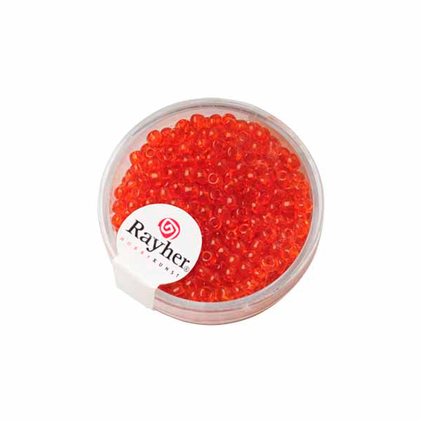 Orange rocaille 2,6 mm Transparent