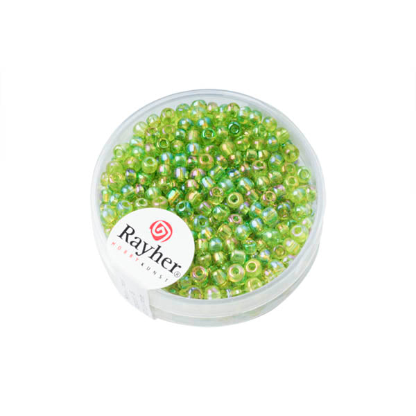 Light Green rocaille Transparent Lustré 2,6 mm