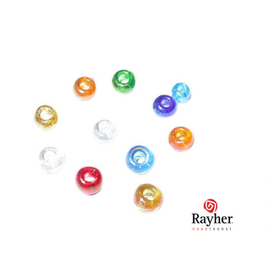 Mixed Coloured rocaille Transparent Lustré 2,6 mm