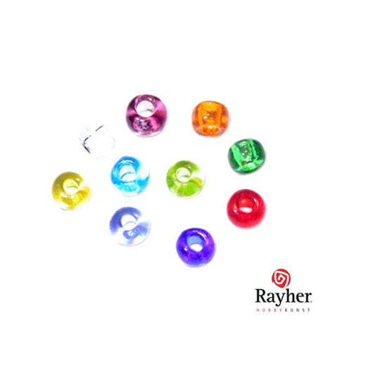 Mixed coloured rocaille 2,0 mm Transparent