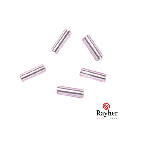 Roze glasstift 7/2 mm met zilverkern