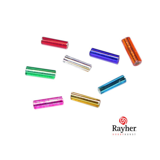 Assorti kleuren glasstift 7/2 mm met zilverkern