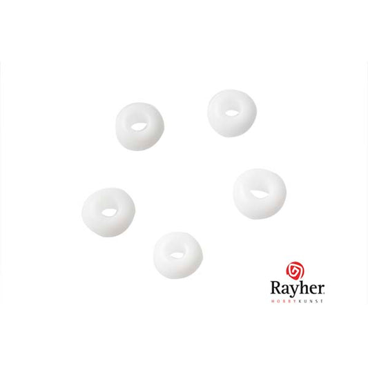 White Indian bead 4,5mm Rocaille from Rayher