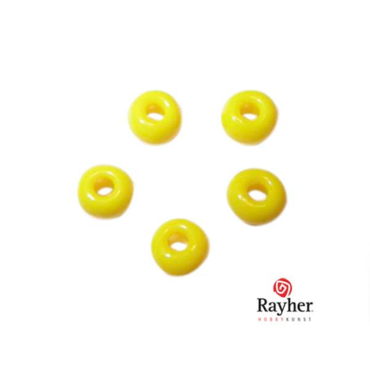 Yellow Indian bead 4,5mm Rocaille from Rayher