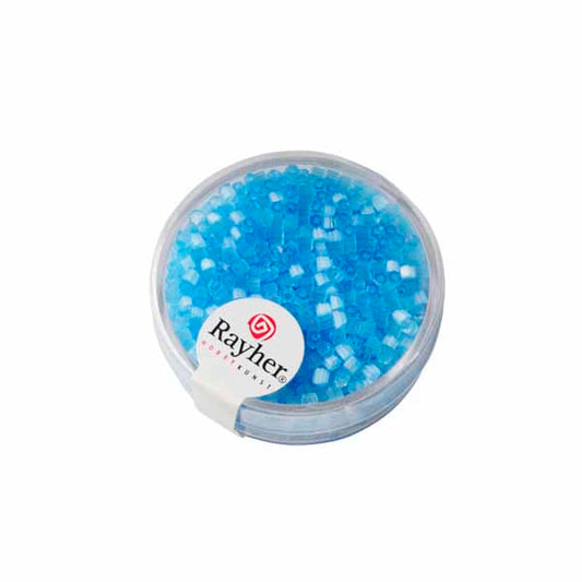 Light Blue glass stick transparent 2x2 mm from Rayher.