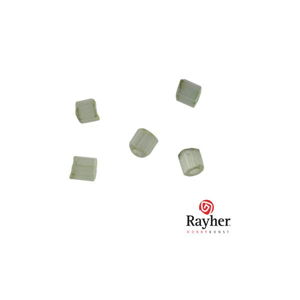 Antiek groene glasstift rocailles transparant 2x2 mm van Rayher