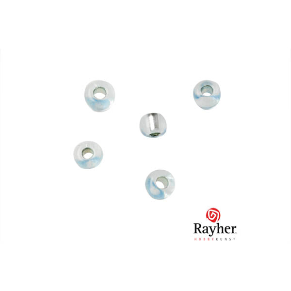 Lichtblauwe Rocaille met zilverkern 2,6 mm van Rayher