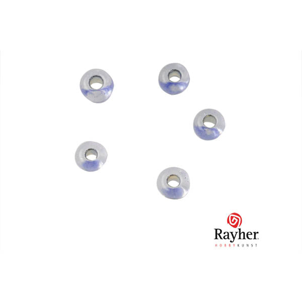 Blauwe Rocaille met zilverkern 2,6 mm van Rayher