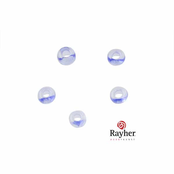 Blauwe Rocaille transparant 2,6 mm van Rayher