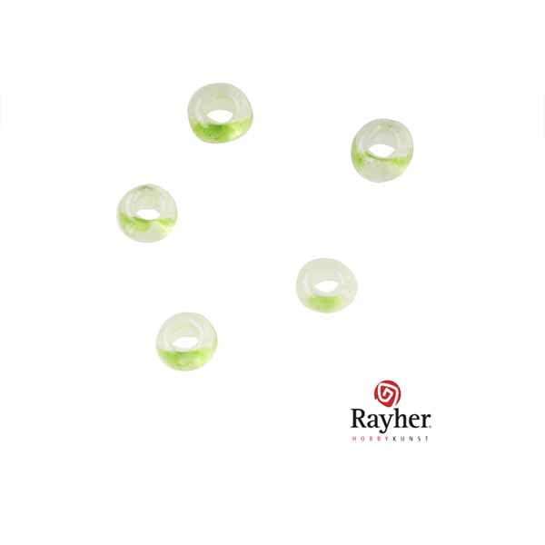 Green Rocaille transparent 2,6 mm from Rayher