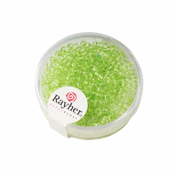 Groene Rocaille transparant 2,6 mm van Rayher