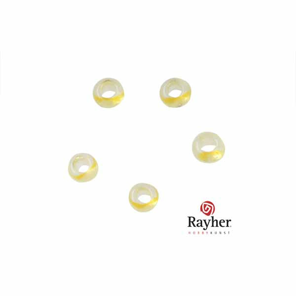 Yellow Rocaille transparent 2,6 mm from Rayher