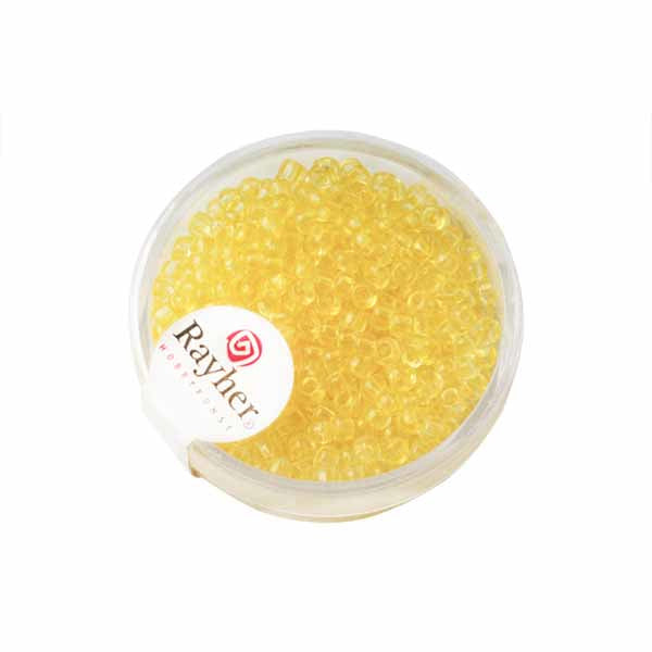 Yellow Rocaille transparent 2,6 mm from Rayher