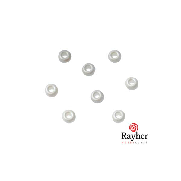 Cream metallic rocailles 2,6mm from Rayher