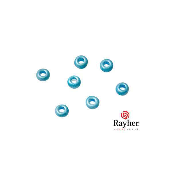 Turquoise metallic rocailles 2,6 mm from Rayher