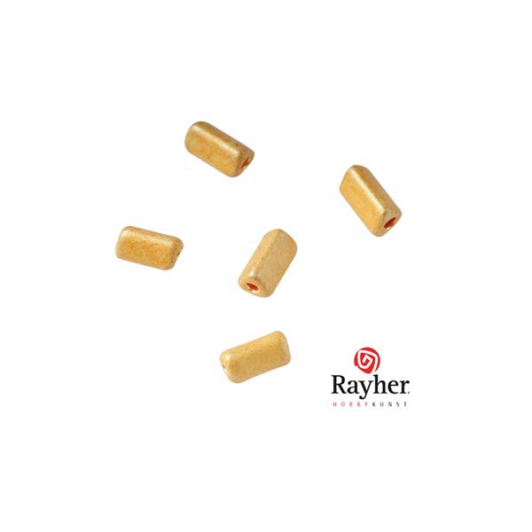 Golden yellow metallic triangel 7x3,5 mm rocailles from Rayher