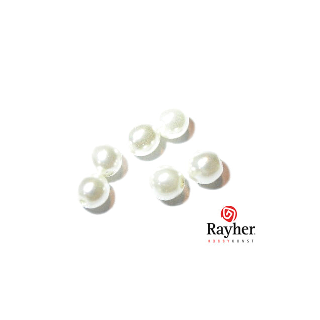 Renaissance glass pearl White 4 mm from Rayher