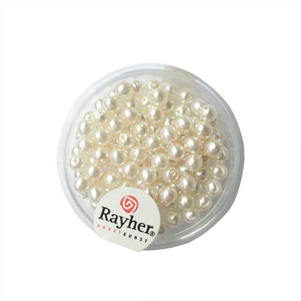 Renaissance glass pearl White 4 mm from Rayher