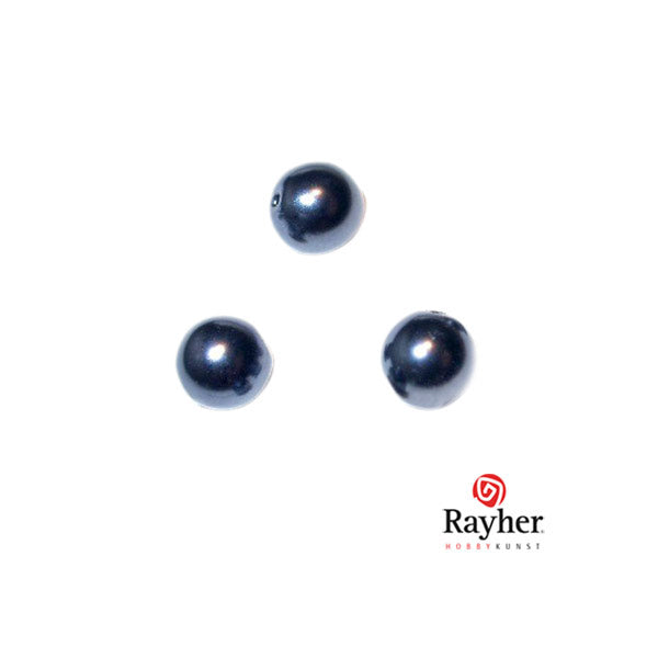 Renaissance glass pearl Dark grey 6 mm from Rayher