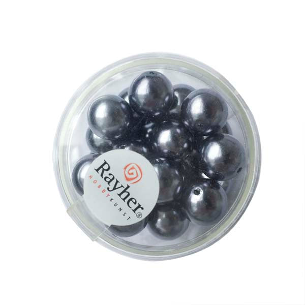 Renaissance glass pearl Dark grey 10mm from Rayher