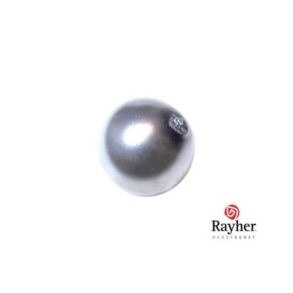 Renaissance glass pearl Sivergrey 12 mm from Rayher