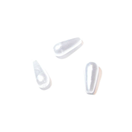 Drop waxpearl from Rayher; White 8 x 4 mm