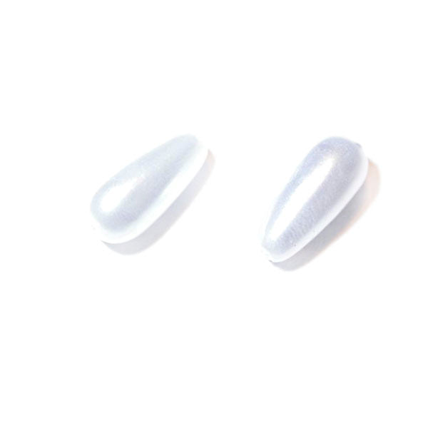 Drop waxpearl from Rayher; White 14 x 6 mm