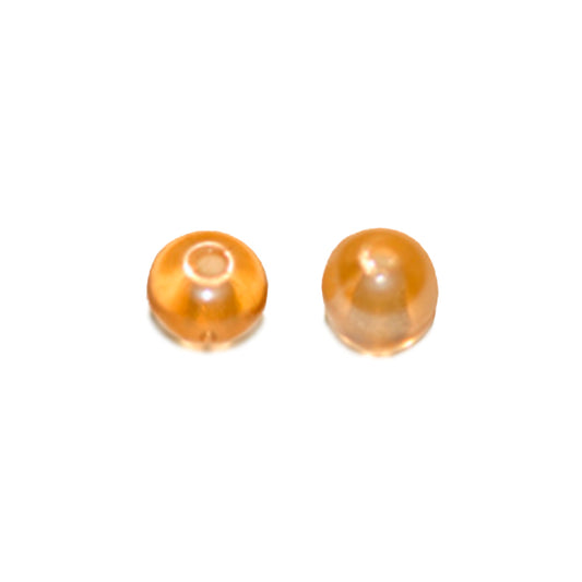 Little orange round glass bead