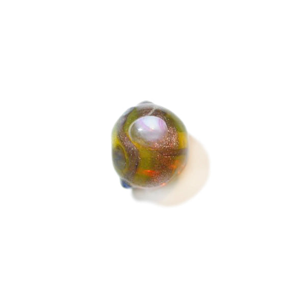 Yellow Italian style glassbead