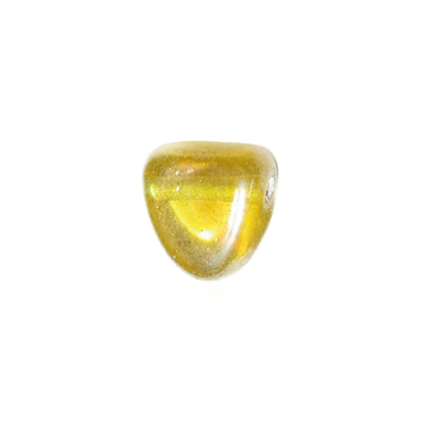 Yellow, hanging glass bead