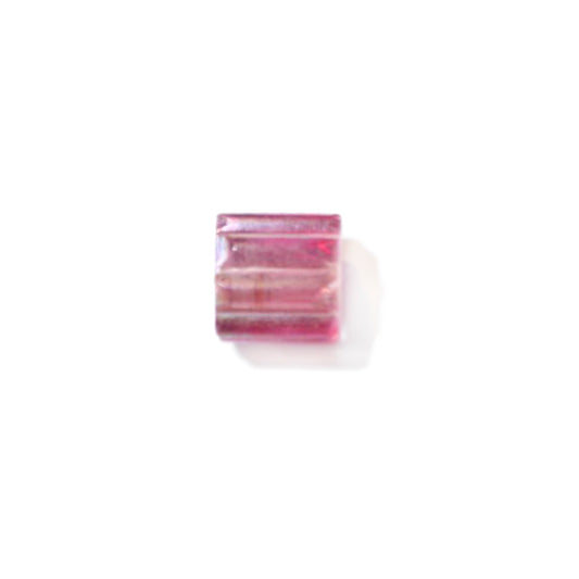 Light Pink cylinder form glass bead