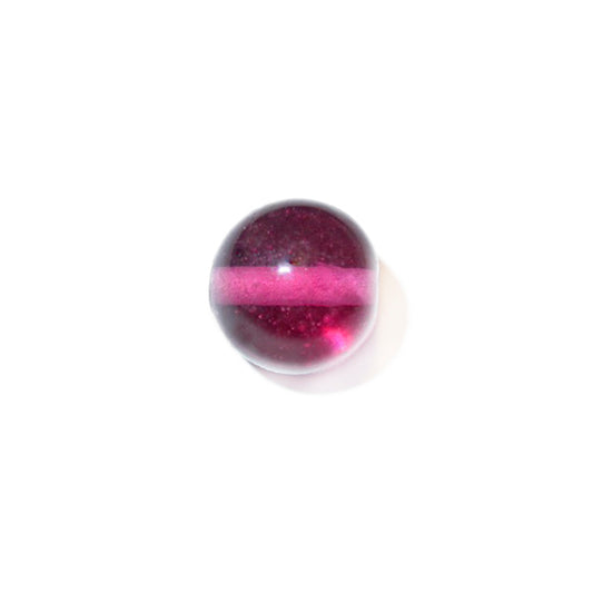 Pink round glass bead