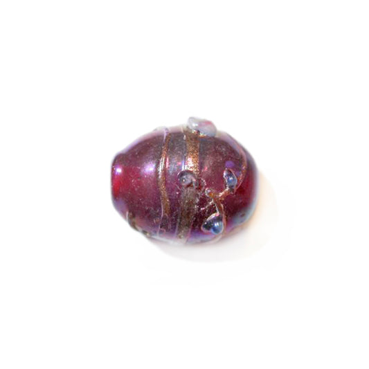 Dark pink Italian Style glass bead