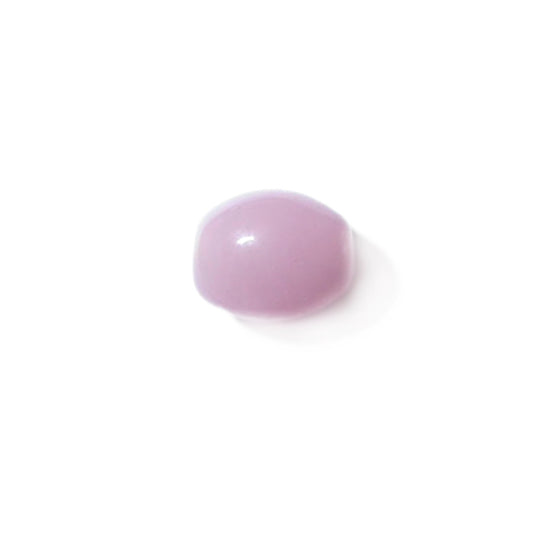 Pink oblong  glass bead