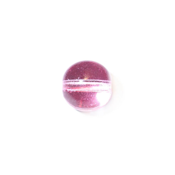 Light pink round glass bead