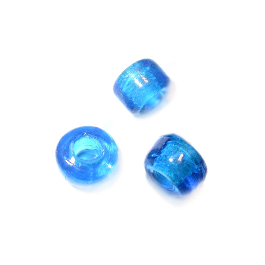 Blue glassbead with a little bit wider hole (4mm)