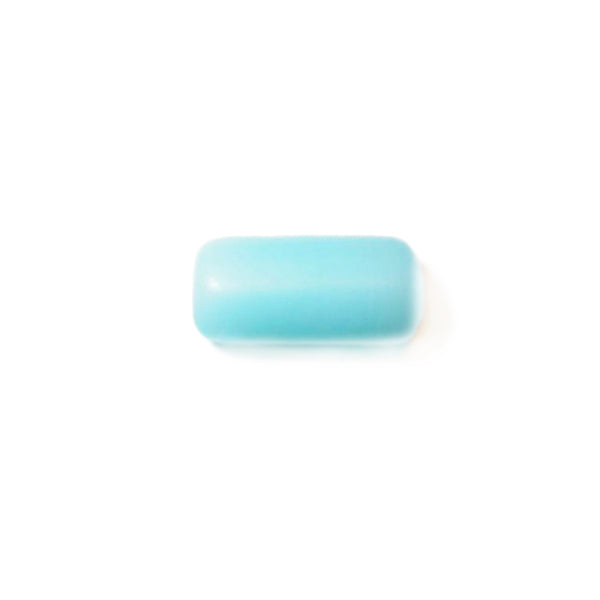 Lightblue Oblong glass bead