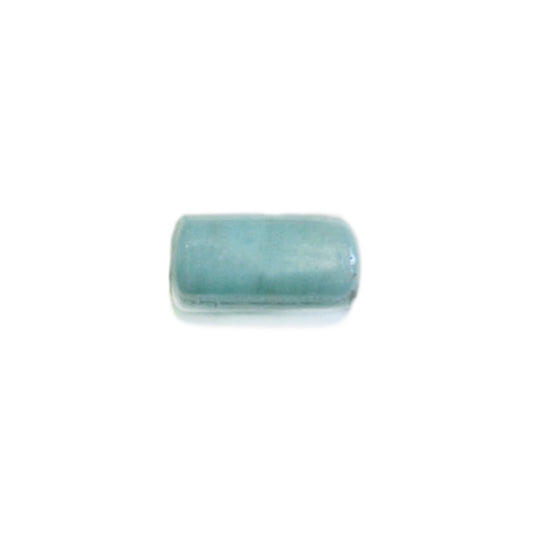 Lightblue tubeform glass bead