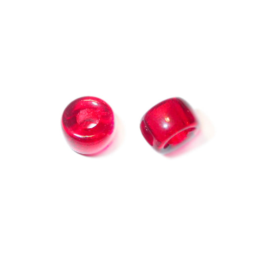 Red glass bead