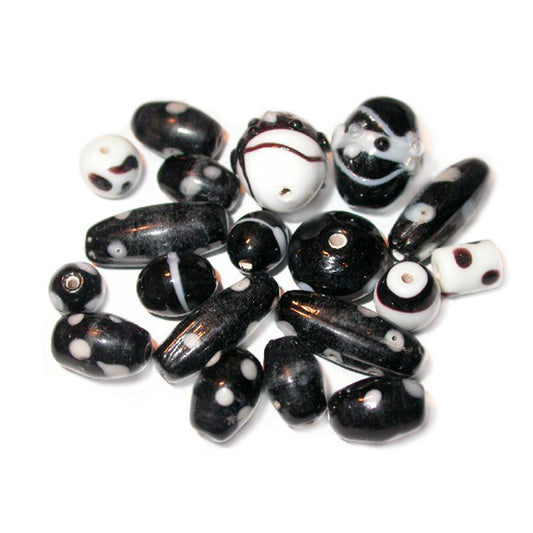 Safari glassbead mix; different sizes