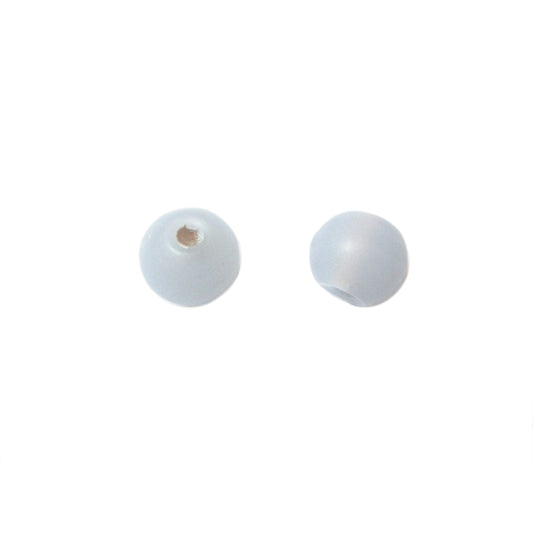 Light Grey, frosted glass bead