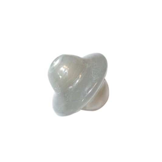 Grey glass bead