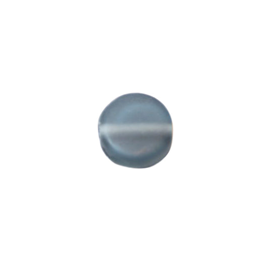 Grey, frosted glass bead