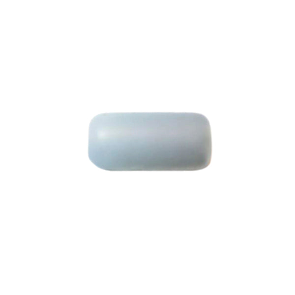 Grey, frosted glass bead