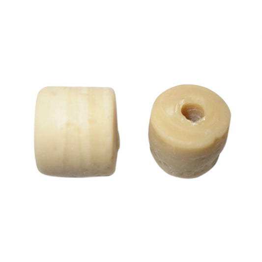 Lichtbrown glass bead (hole 4 mm)