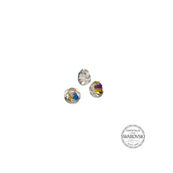 Crystal AB Swarovski bicone 3 mm